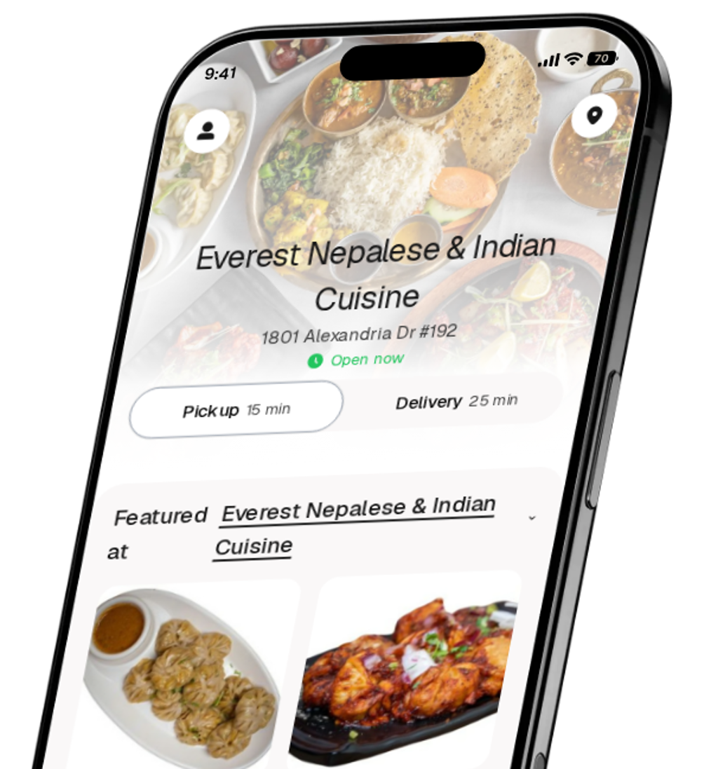 Everest Nepalese & Indian Cuisine app preview